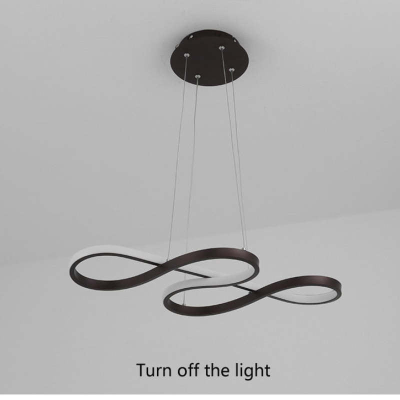 Suspension Durell noire et dorée en forme de note de musique — câblage fixe à intensité variable