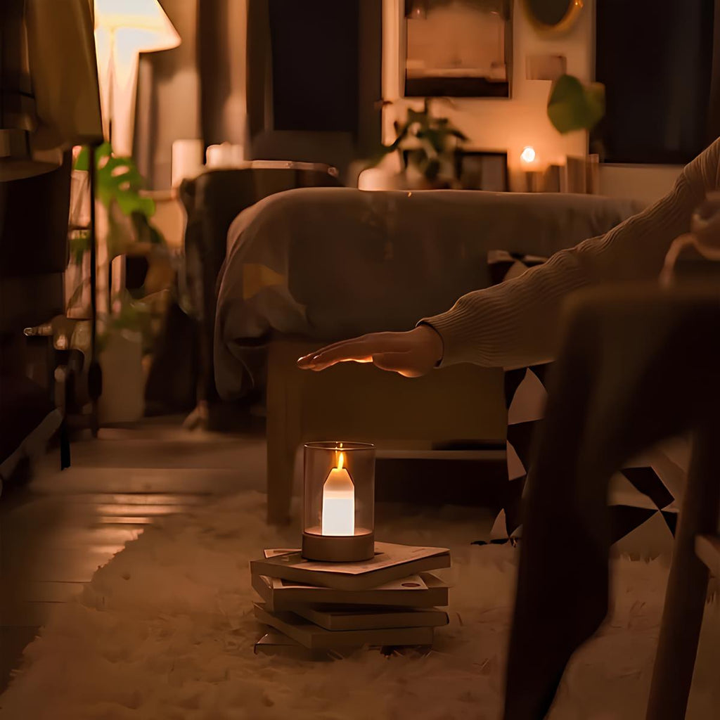 LumaGlow Rechargeable Flameless Ambient Light With Soothing Warm Flicker