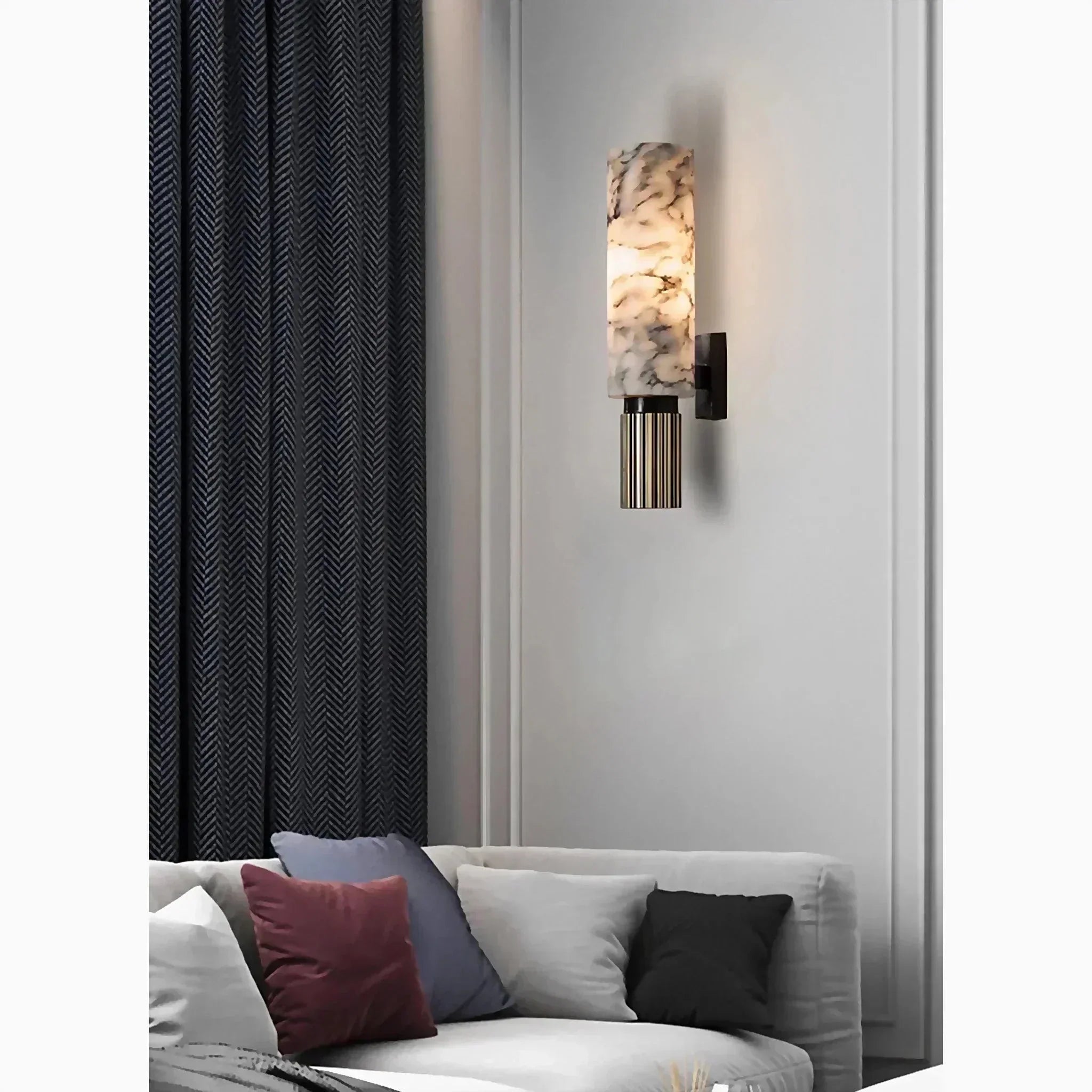 Applique da parete in marmo Aurelia per interni domestici classici