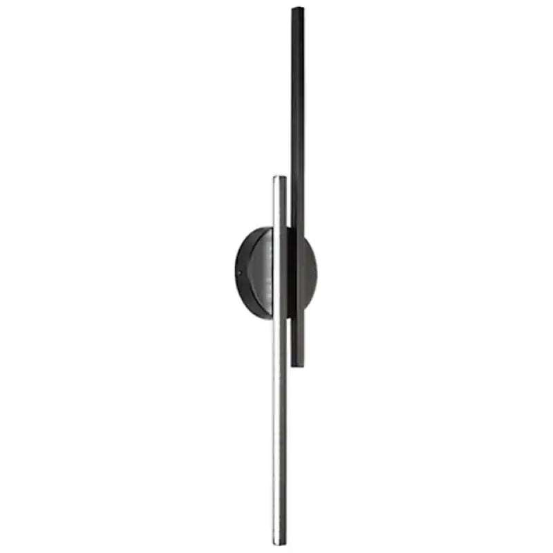 Applique murale LED Elgo - design nordique moderne en métal, formes linéaires et circulaires, noir/blanc