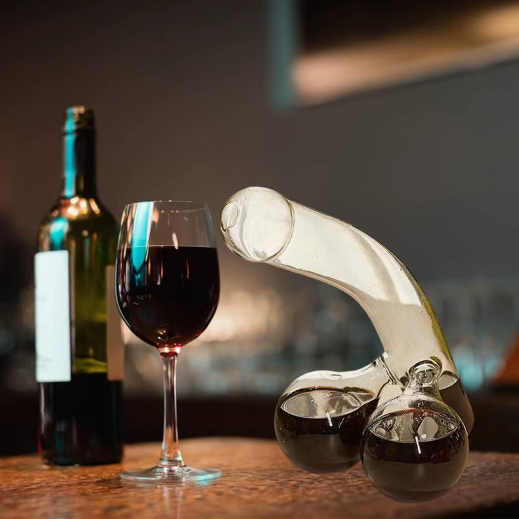 Decanter Curvo Gioioso per Aerazione del Vino e Centro Tavola Elegante