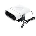 Car Fan - 4-in-1 Heating & Cooling - 12V/24V - 360 Degree Rotation - White & Black