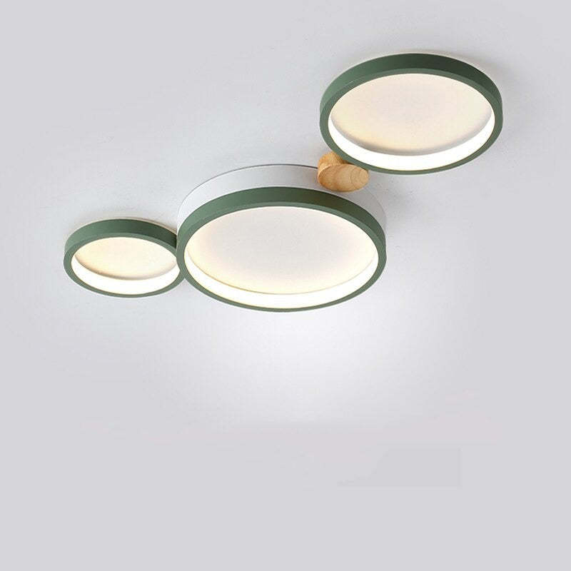 שיקלומינואו - מנורת תקרה במתכת לבנה ואפורה