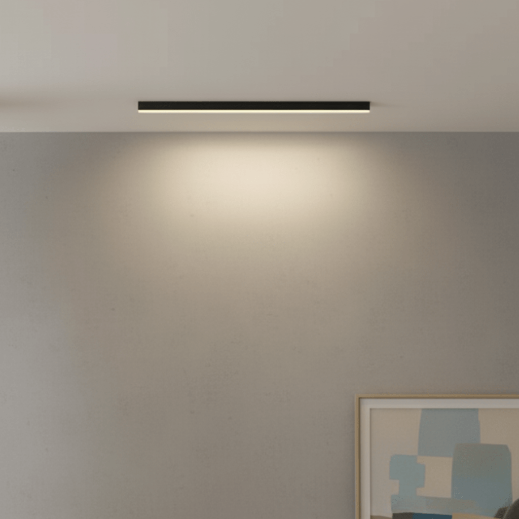 LumaGlow LED stropní svítidlo v minimalistickém severském designu pro moderní prostory