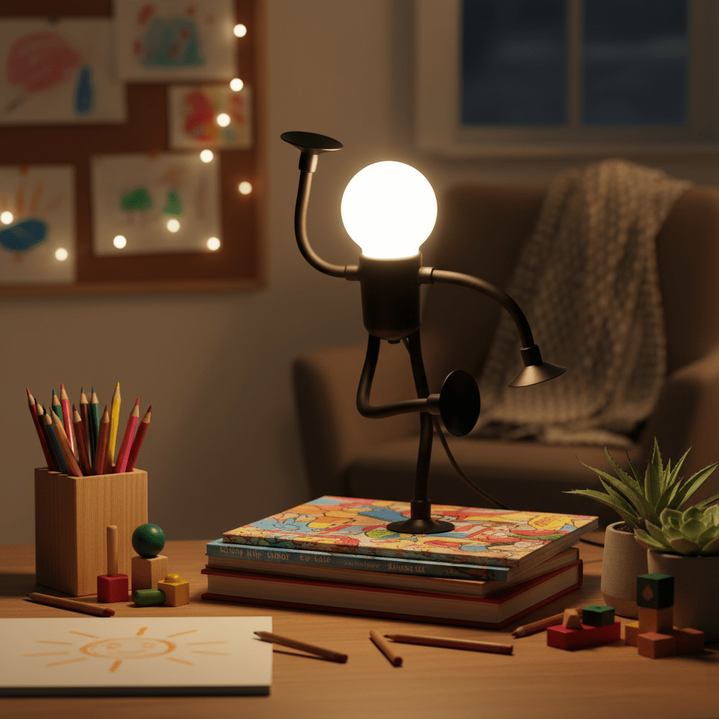 LumaMorph Interactive Shape Changing Night Light With Soothing LED Glow For Kids