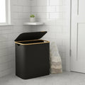 Cesta plegable para la ropa OrgaFlex con tres compartimentos, organizador elegante para el hogar