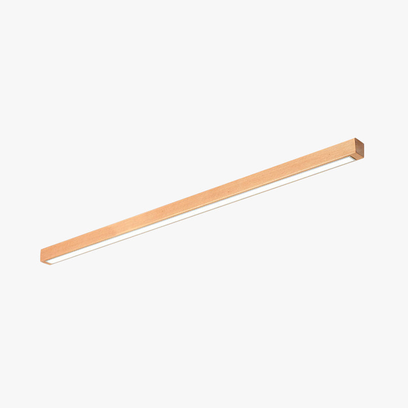 Arisha Linear Slim Ceiling Light, Wood - Neutralighting