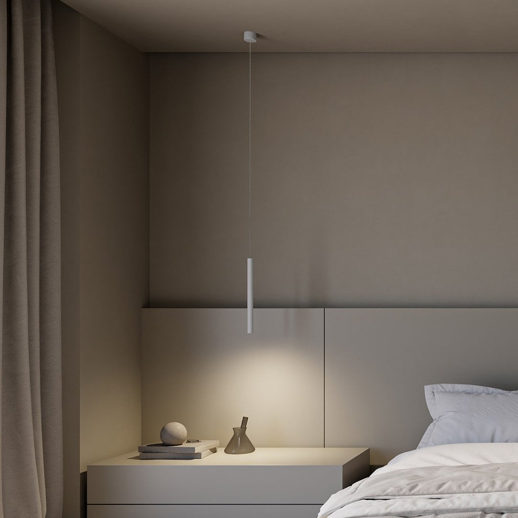 Lustră suspendată minimalistă Cirroia de la Lumenry Lampă suspendată LED din aluminiu