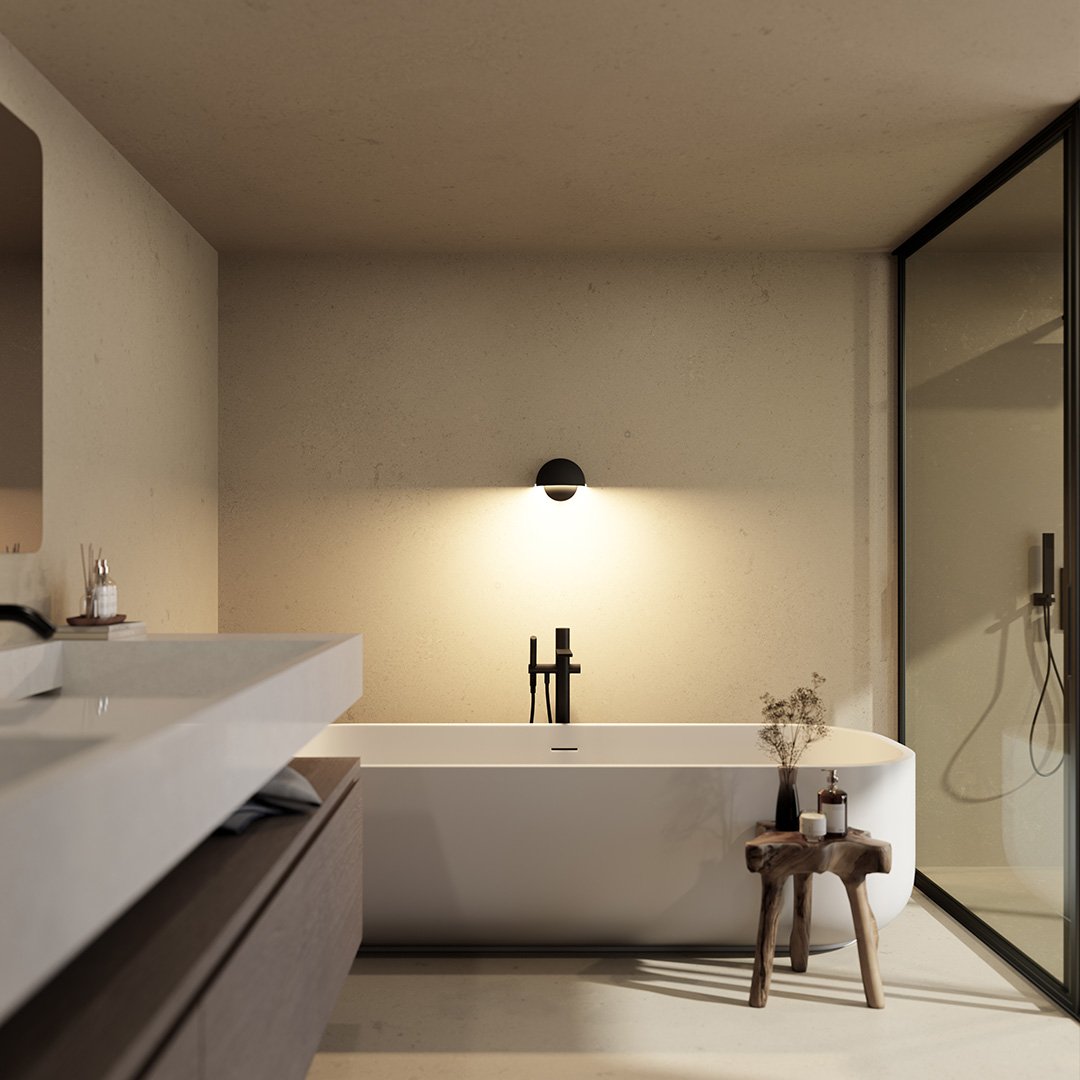 AquaLight - Vanjska LED zidna lampa s toplim svjetlom