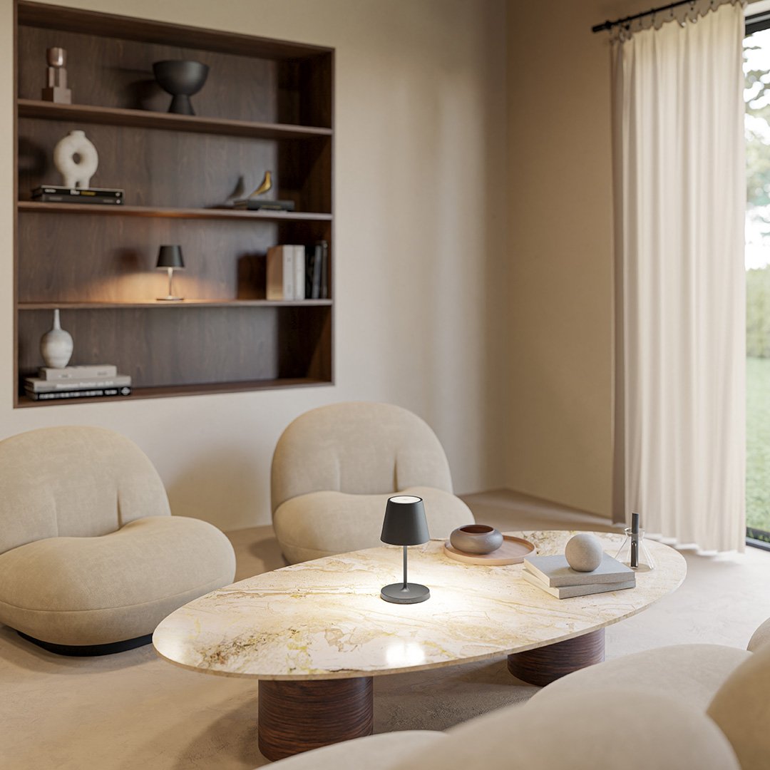 Lyrae LED Table Lamp By Lumora With Warm 2700K Glow