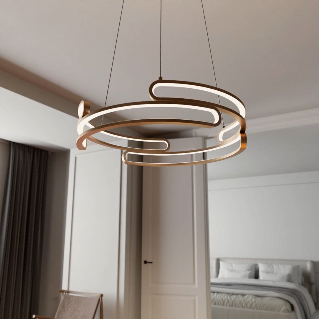 Metalis - Elegantna metalna viseća lampa