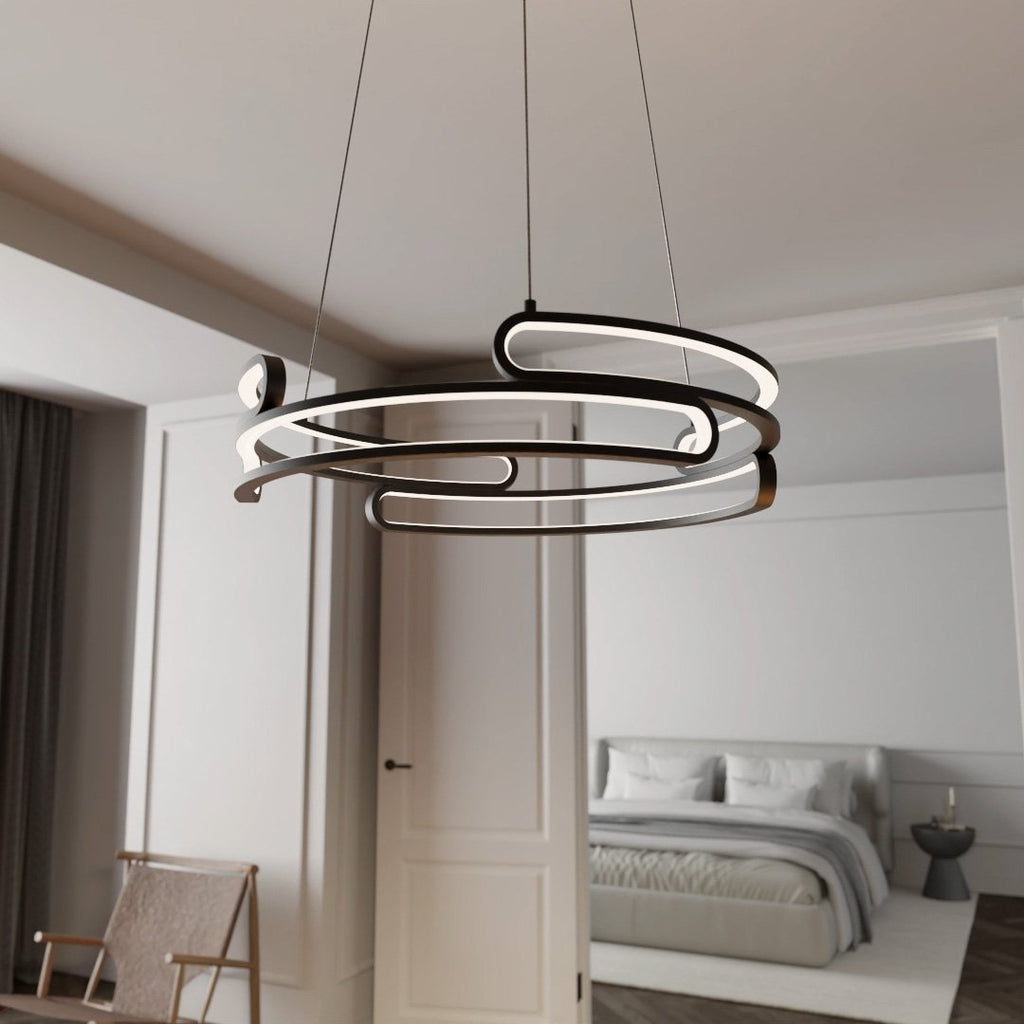 Solaro Metal Pendant Light Industrial Style With 2700K LED
