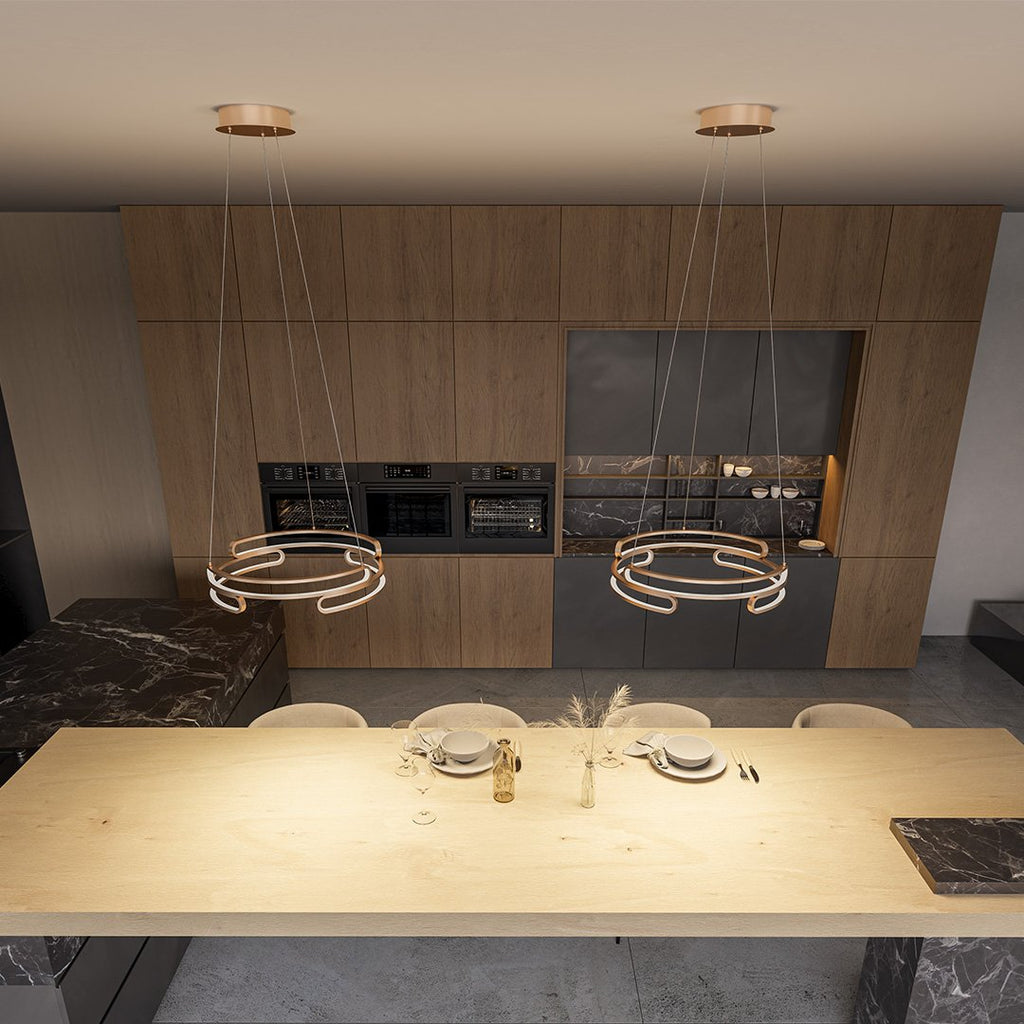 Metalis - Elegantna metalna viseća lampa