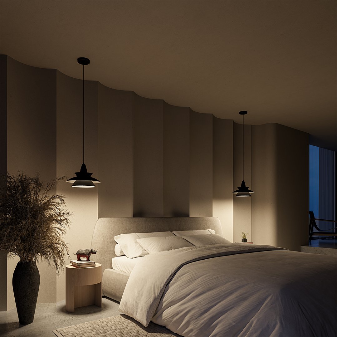 Lustră cu pandantiv în trei piese Averis Retro Charm de la Orntli