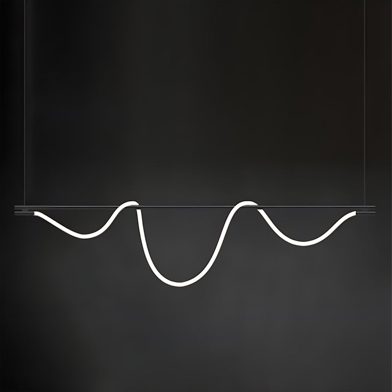 מנורת תלייה מודרנית עם צינור ארוך לד, לחדר אוכל - Orntli