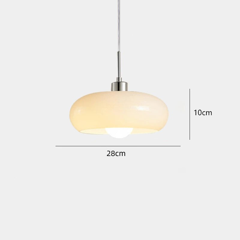 Aurora üveg éjjeli függeszték lámpa fehér vagy narancssárga árnyalattal