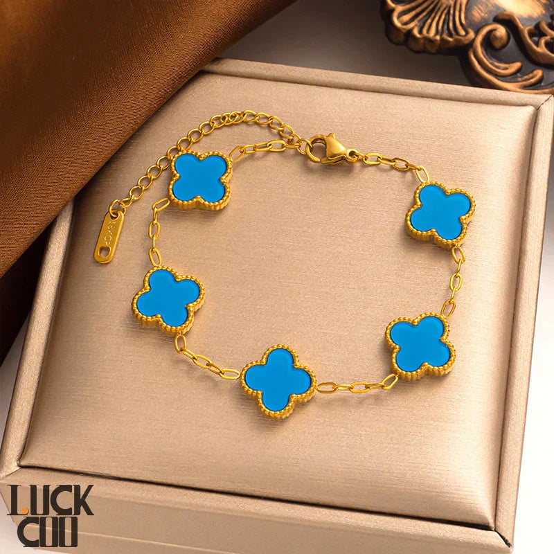 Szerencsés lóhere karkötő