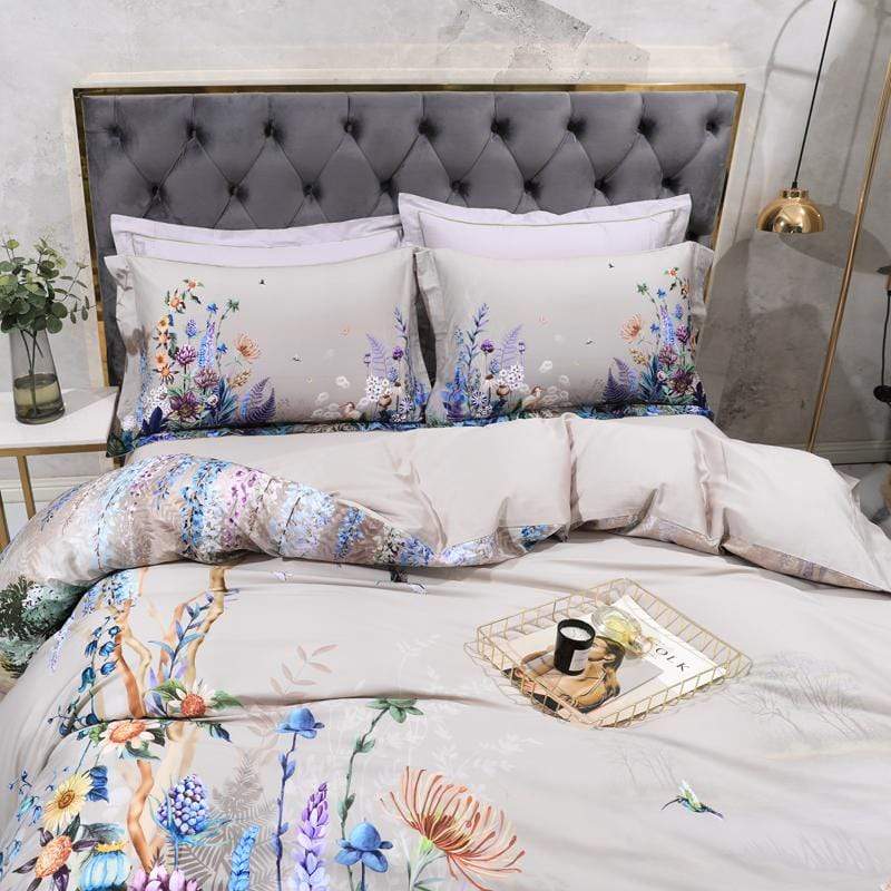 Set Sarung Selimut Botanical (Kapas Mesir, 500 TC)
