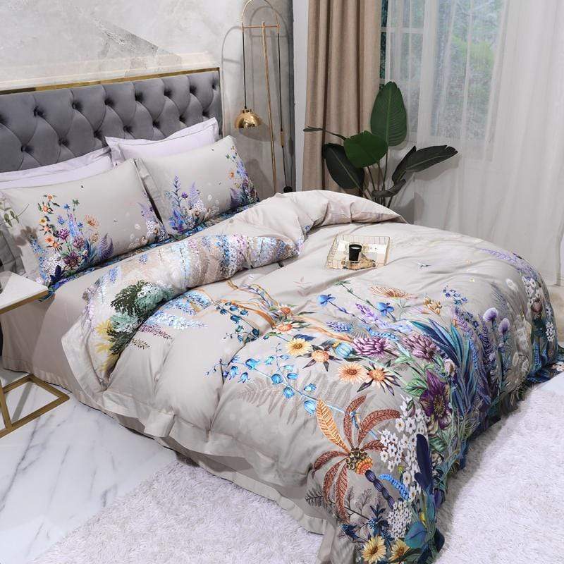 Set Sarung Selimut Botanical (Kapas Mesir, 500 TC)