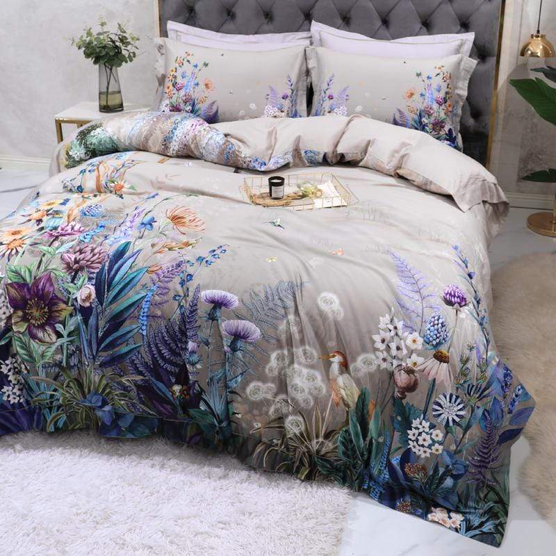 Set Sarung Selimut Botanical (Kapas Mesir, 500 TC)