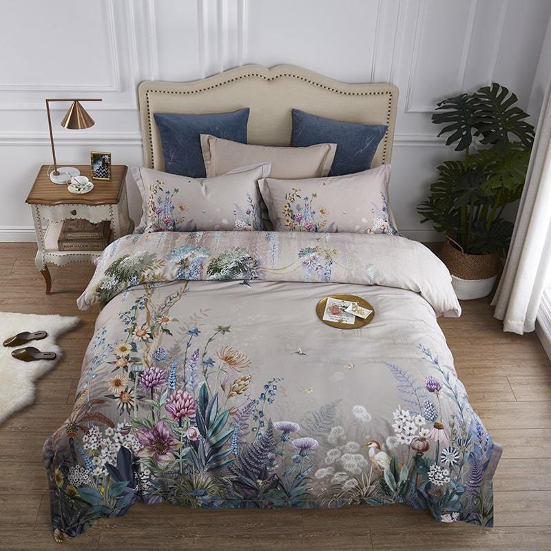 Set Sarung Selimut Botanical (Kapas Mesir, 500 TC)