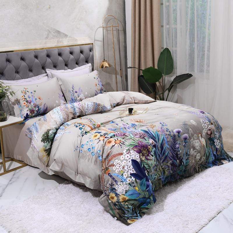Set Sarung Selimut Botanical (Kapas Mesir, 500 TC)