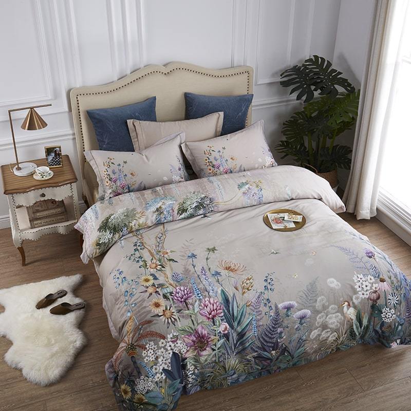 Set Sarung Selimut Botanical (Kapas Mesir, 500 TC)
