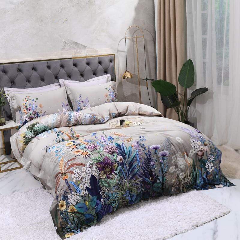 Set Sarung Selimut Botanical (Kapas Mesir, 500 TC)