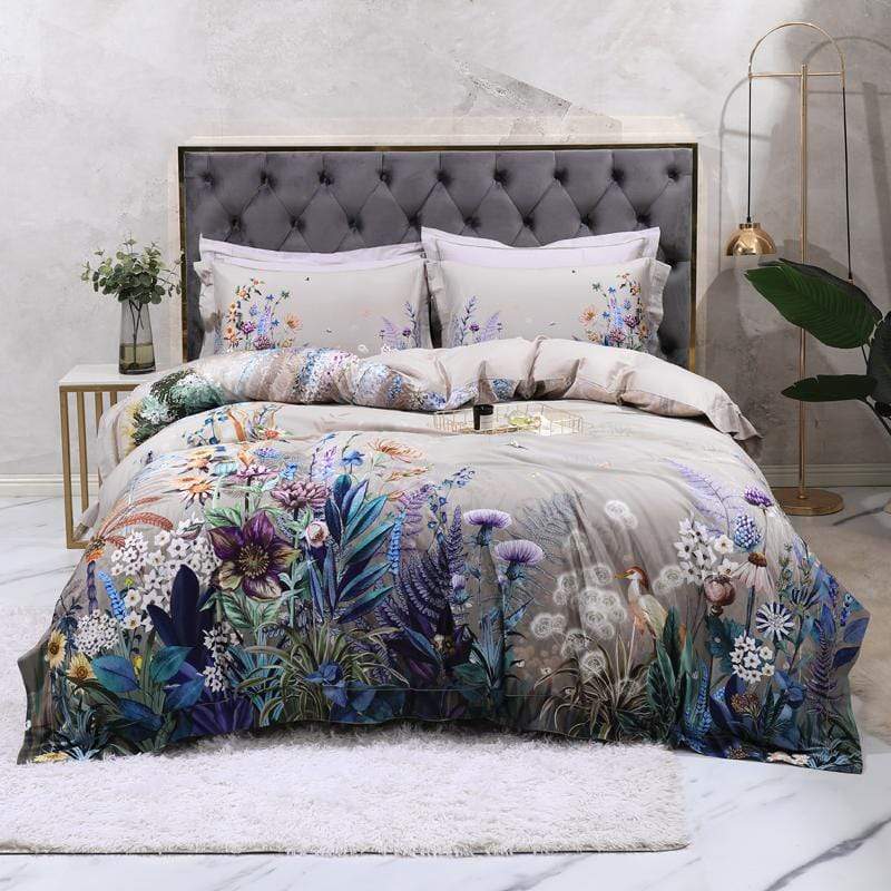 Set Sarung Selimut Botanical (Kapas Mesir, 500 TC)