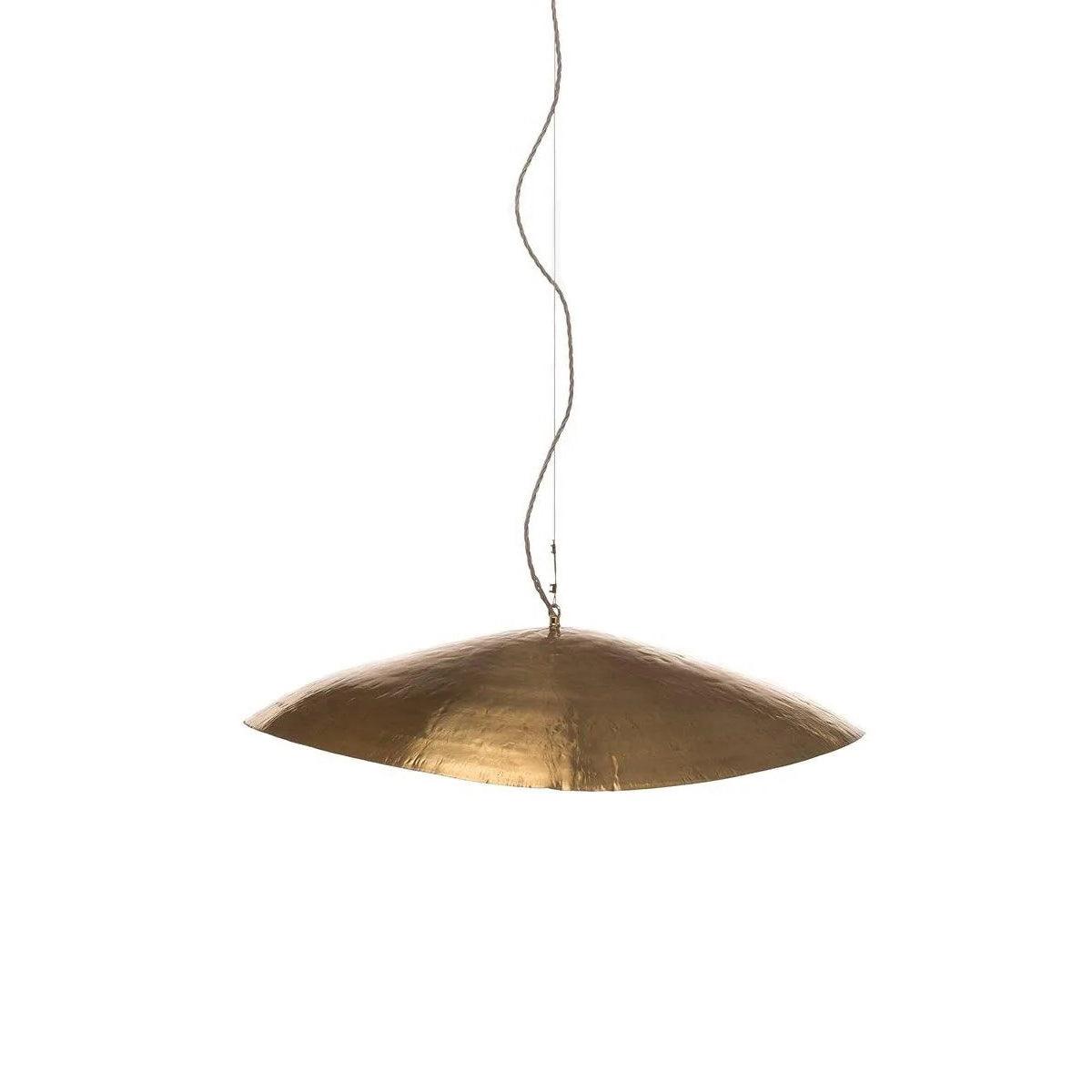 Matte Hammered Drum Pendant — 80cm Diameter