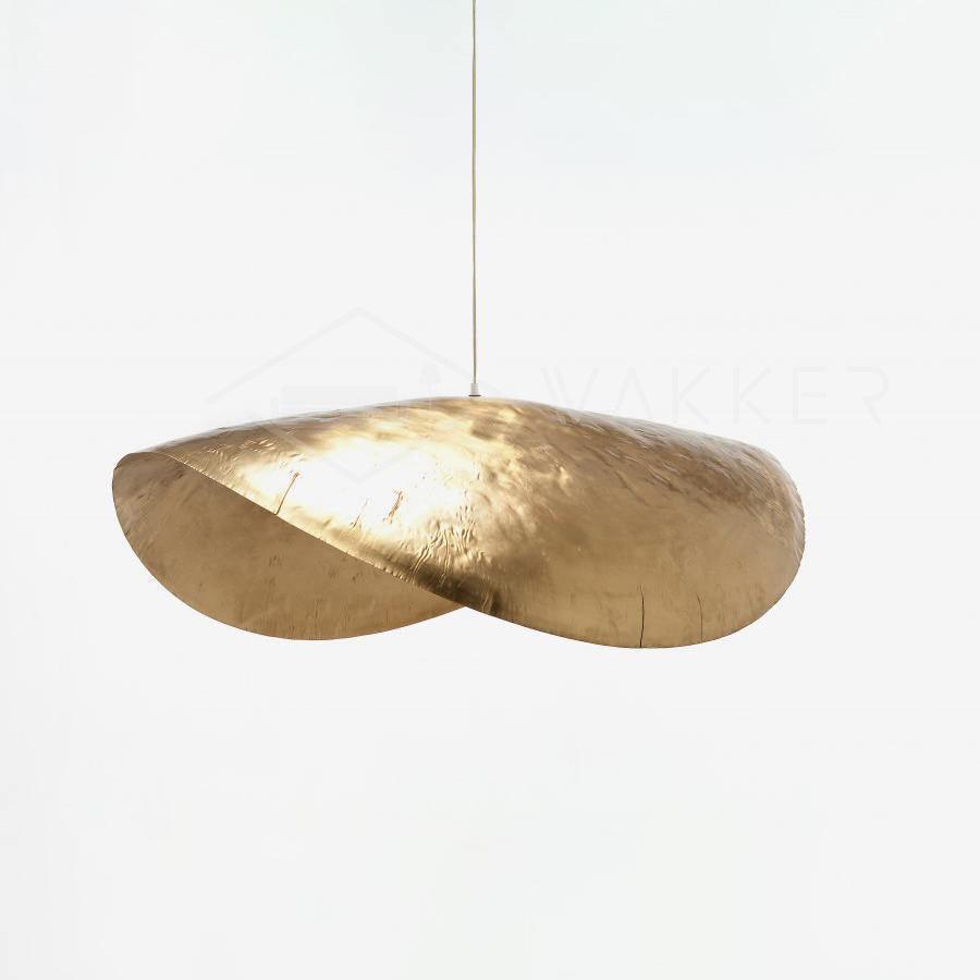 Matte Hammered Drum Pendant — 80cm Diameter