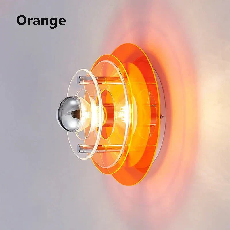 Živá minimalistická dekorativní nástěnná lampa