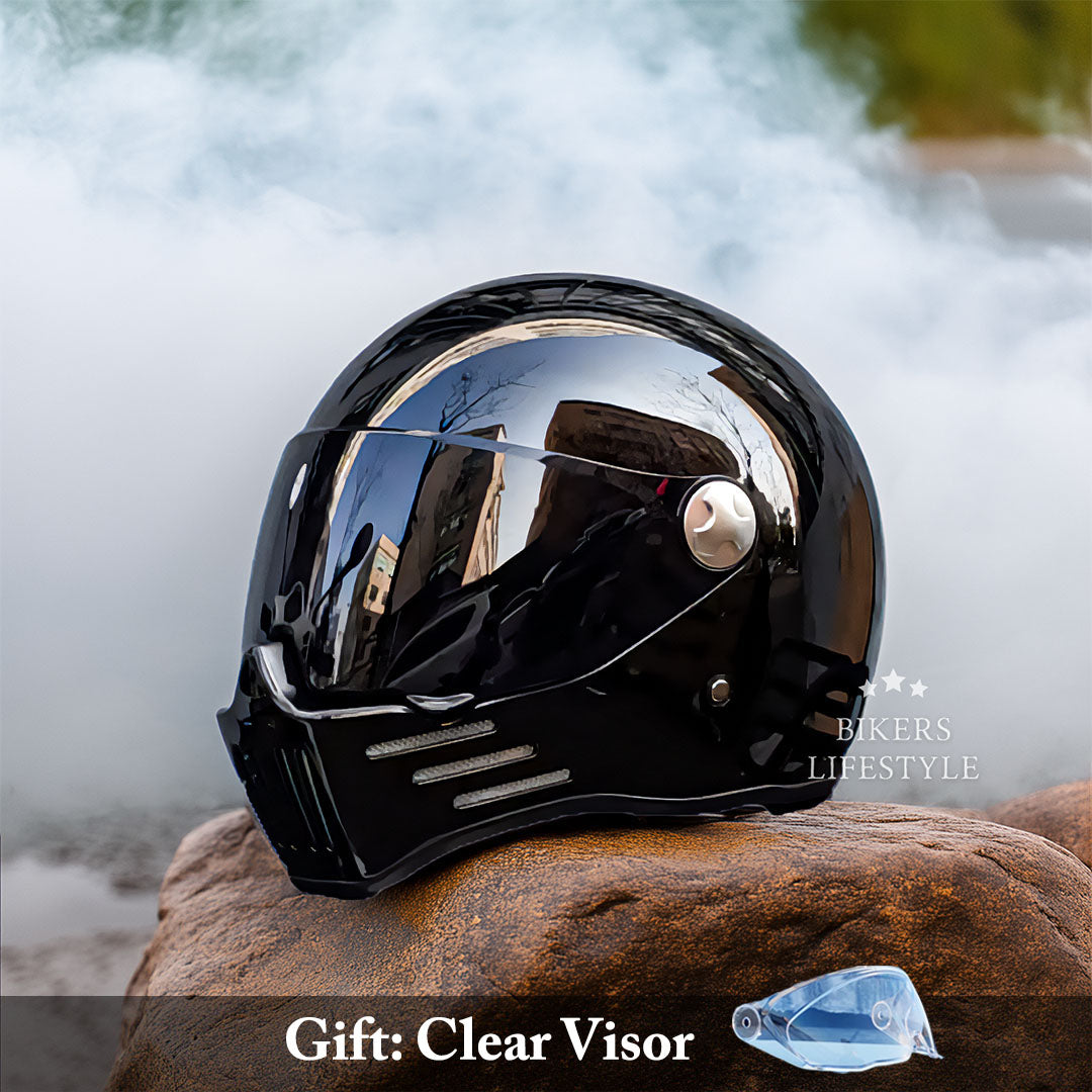 ApexTrail Full Face Cruiser Motorcycle Helmet DOT And ECE Approved