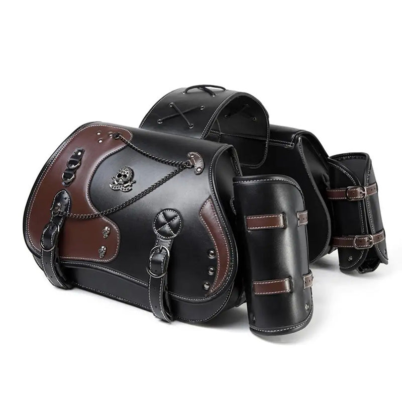 Sac de moto crâne steampunk