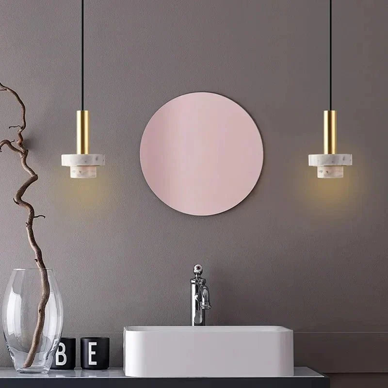 Nymera Copper Stone Pendant Light for Modern Interiors