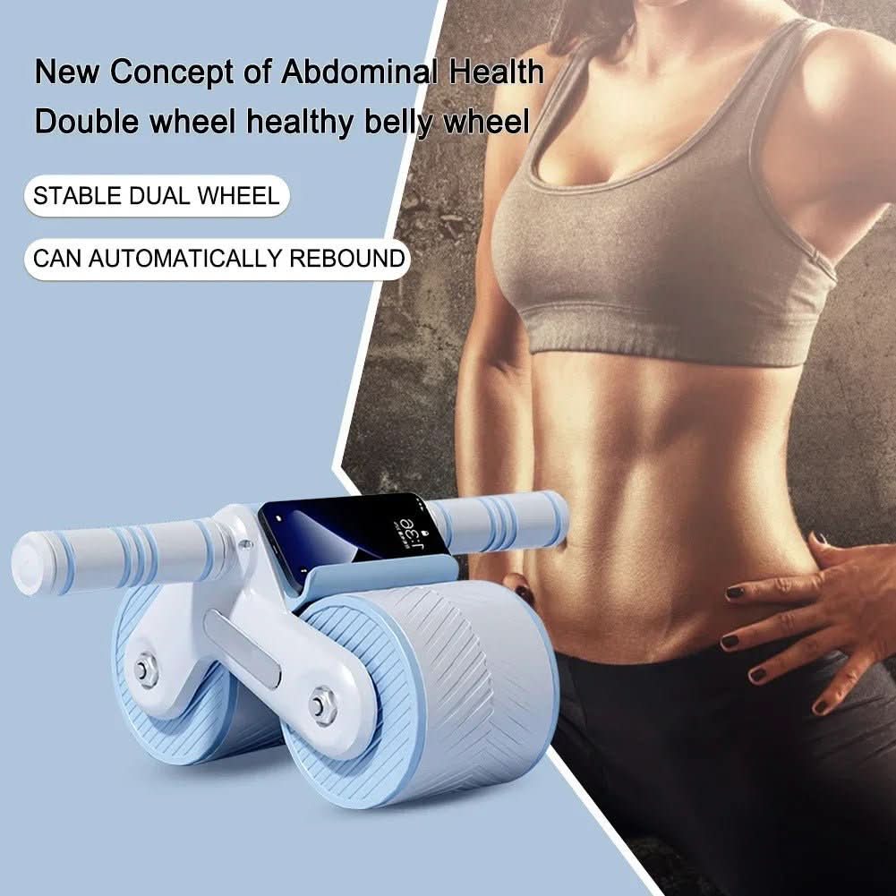 Rodillo abdominal NovaCore antideslizante con retroceso para entrenamientos seguros en casa