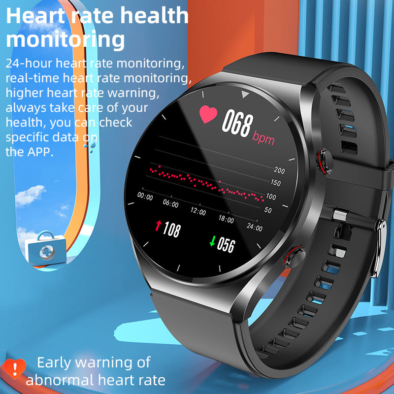 VitalPulse Gesundheits-Smartwatch mit Blutzucker-, Blutdruck-, EKG-, HRV- und Herzfrequenzmessung