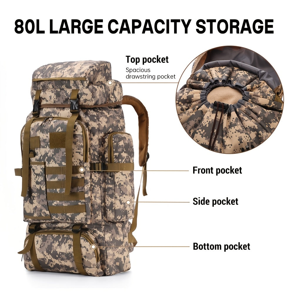 Sac à dos de randonnée tactique 80L