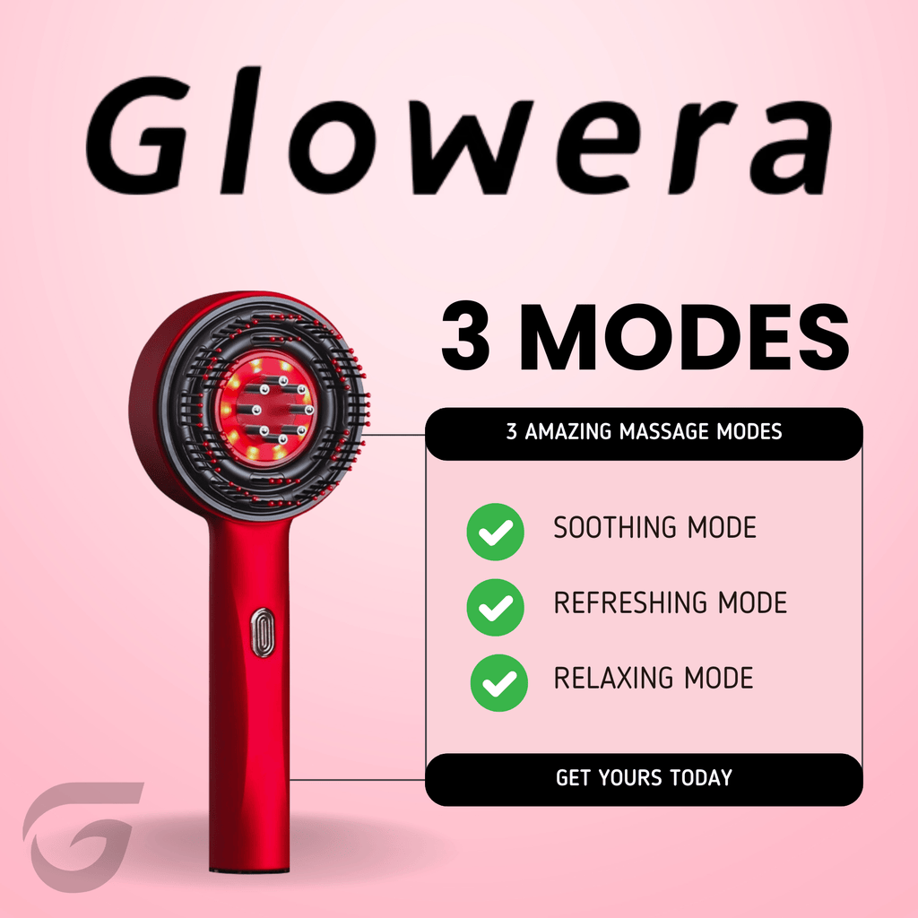 三合一红光头皮按摩器
