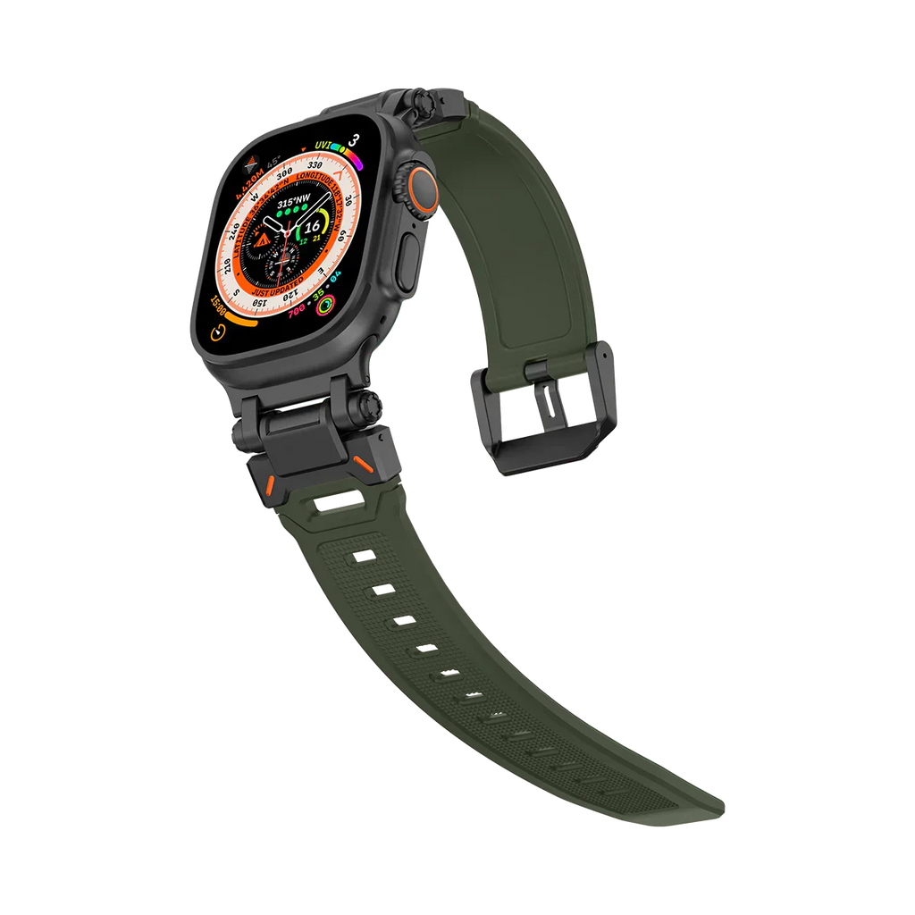 Új titán fém fej szilikon szíj Apple Watch-hoz