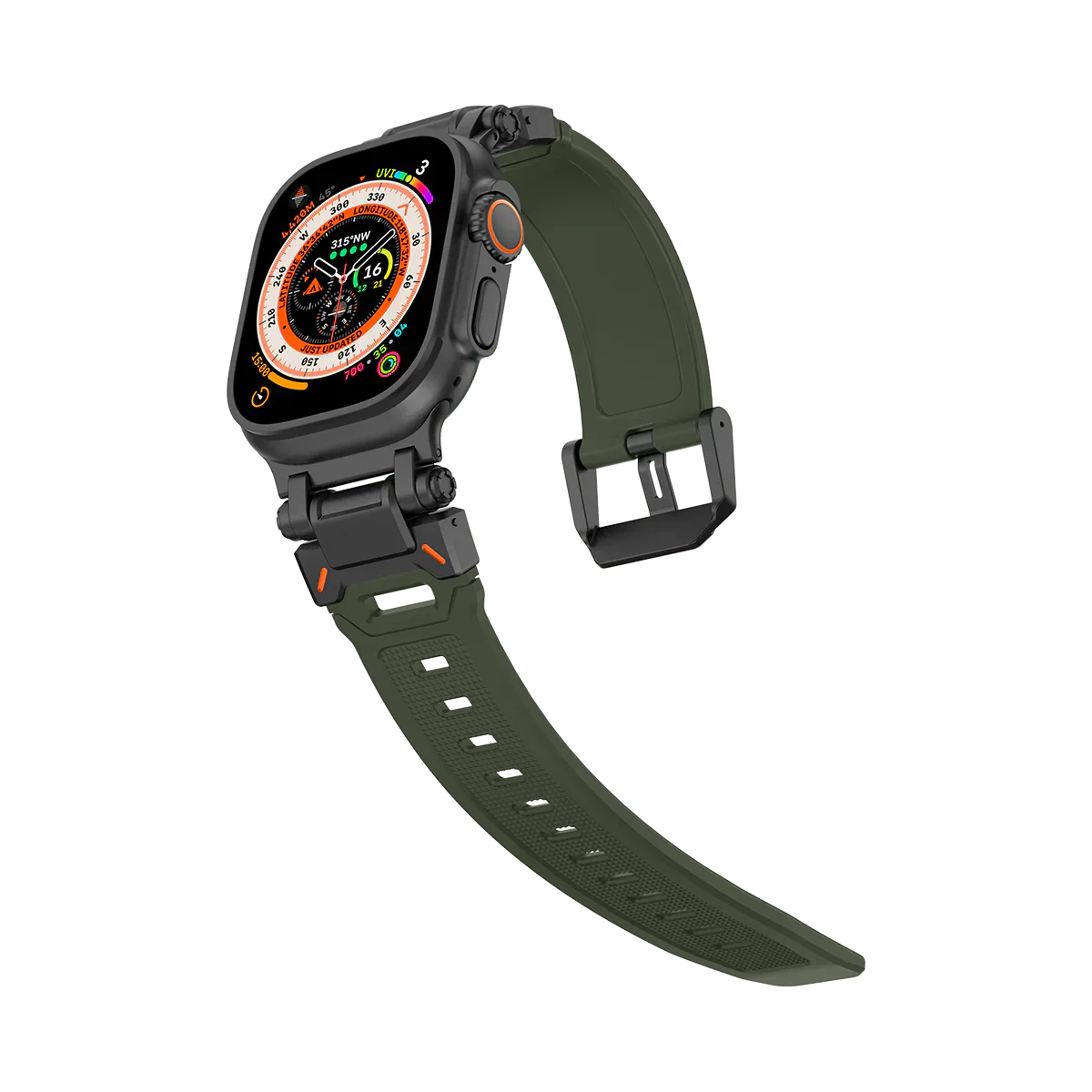 Új titán fém fej szilikon szíj Apple Watch-hoz