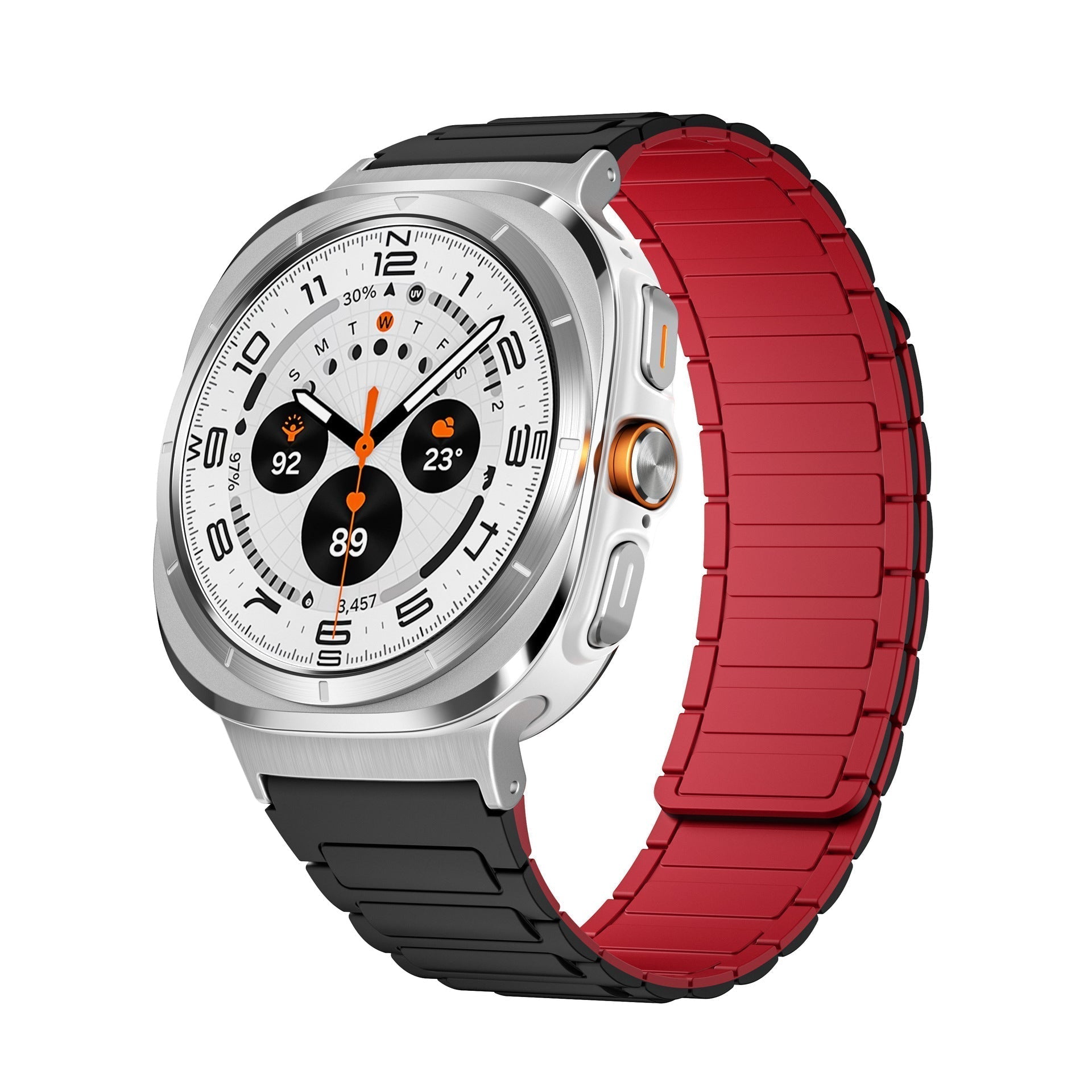 Sports silikon magnetisk rem for Samsung Watch 7 Ultra