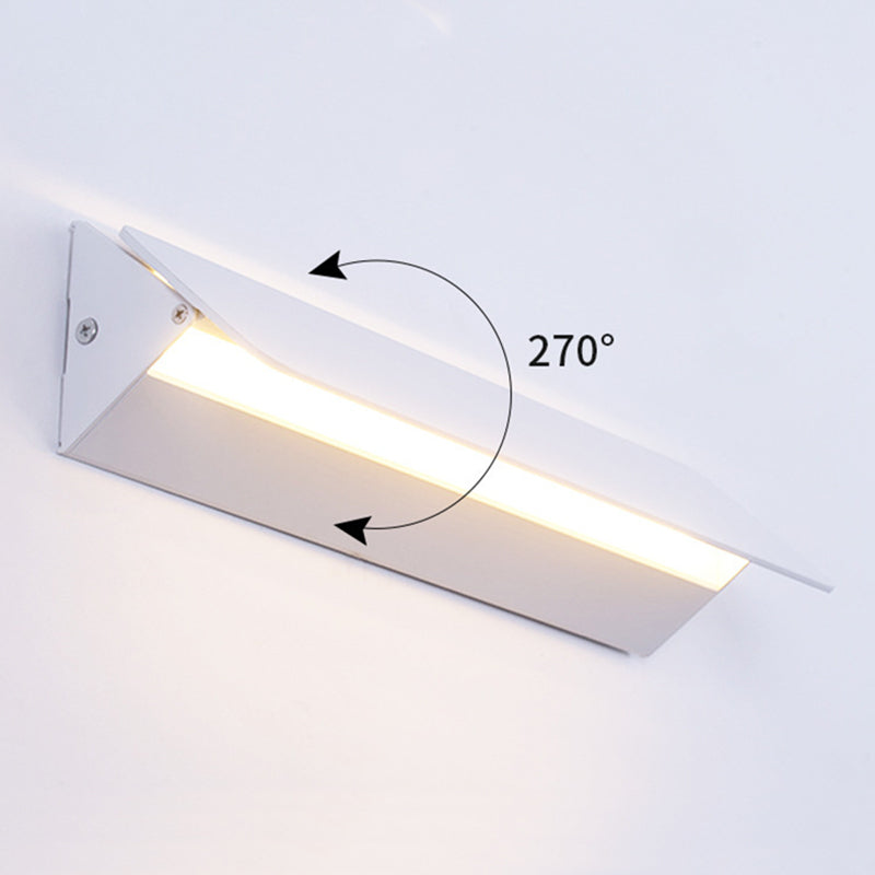 Arisha Rotatable LED Wall Lamp — White Metal Indoor Light