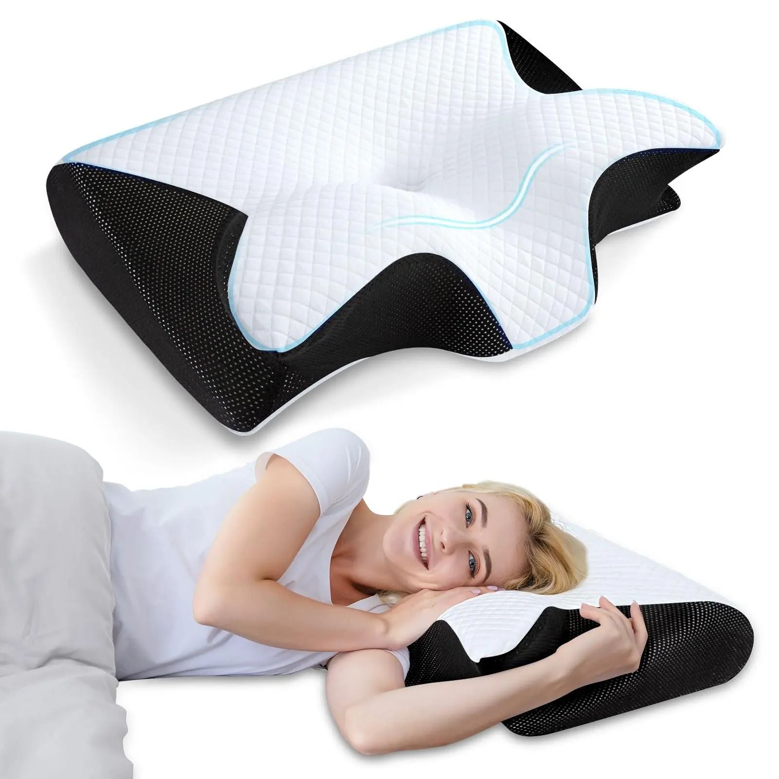 Orthopedic Cervical Neck Pillow For Neck Comfort And Support