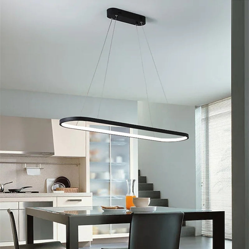 Lampada a sospensione ovale minimalista Junel