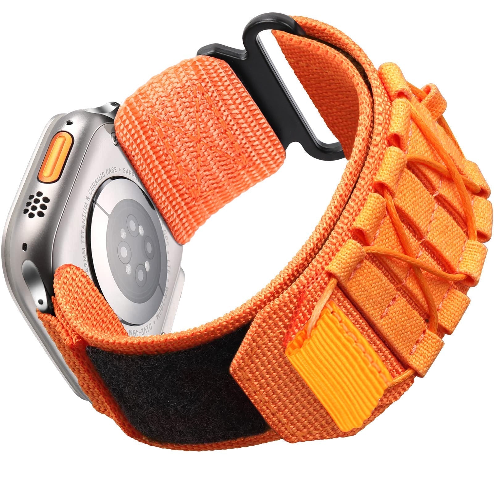 Apple Watch için Naylon Kanvas Döngü Cırt Cırtlı Kayış