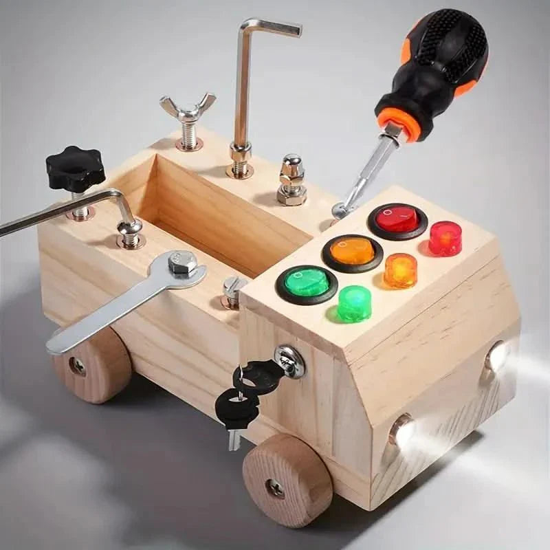 Interactive Busy Board for Fine Motor Skills and Early Learning