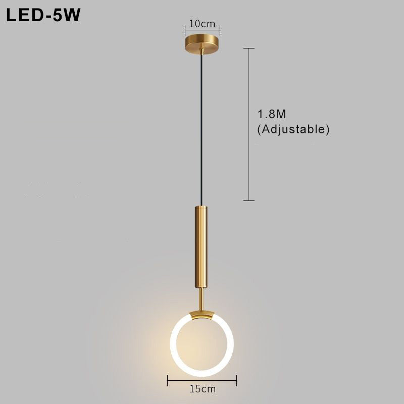 Elegantní – severská závěsná lampa s jednoduchým designem