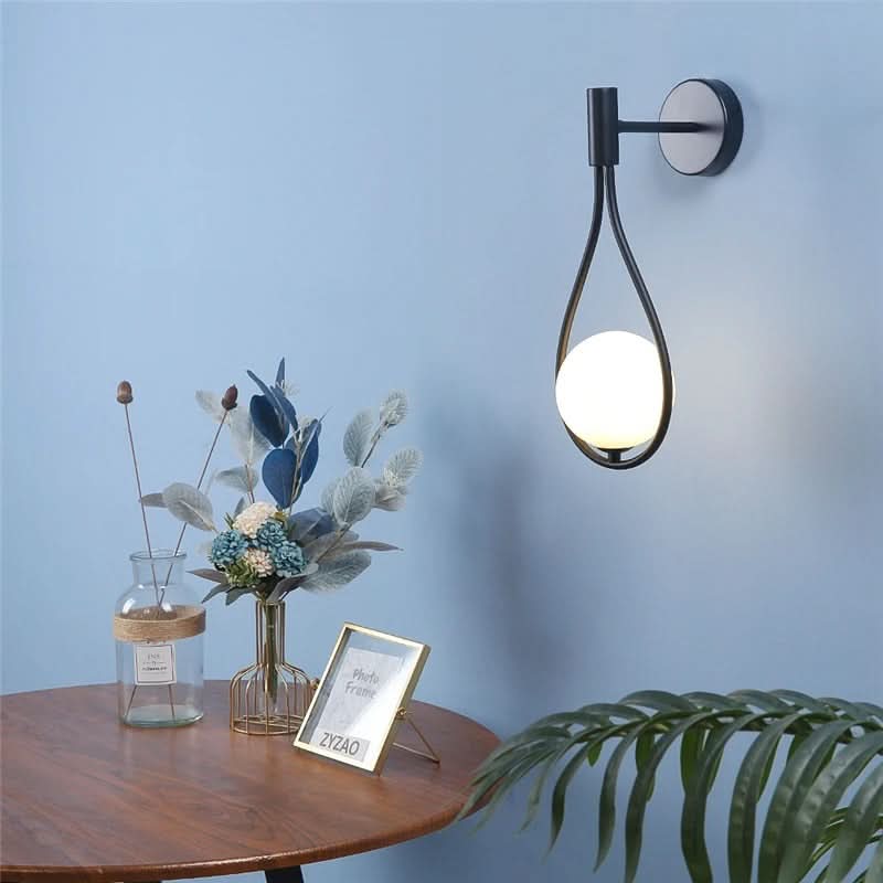 Conjunto de dois candeeiros de parede metálicos NordicNest para casas modernas