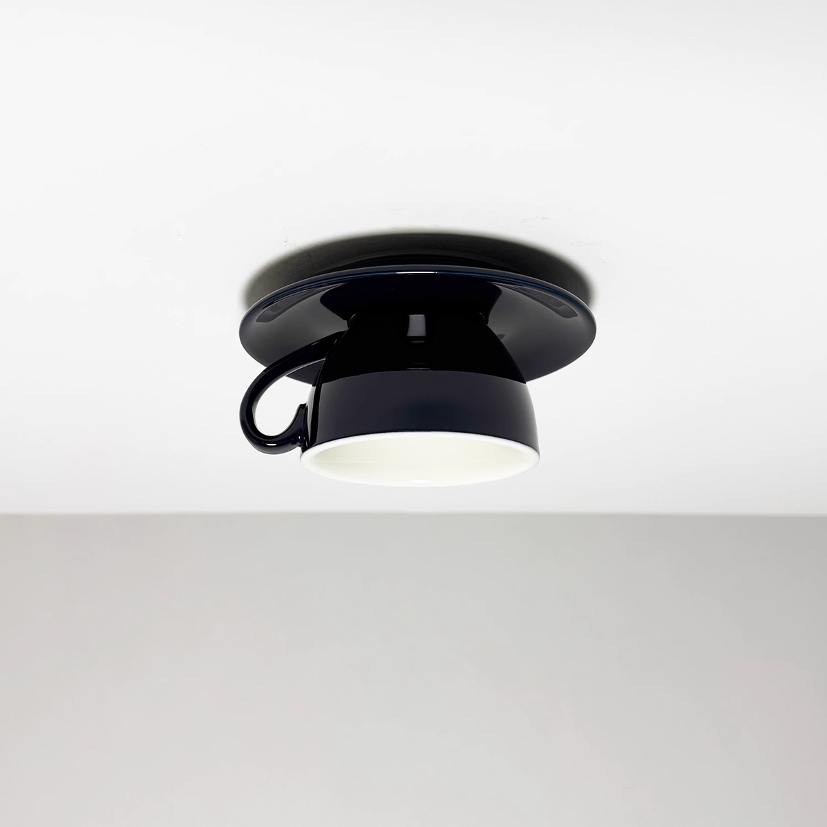 Aria Modern Coffee Cups Ceramic Flush Ceiling Lighting - Neutralighting